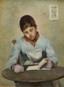 Meisje Zittend Lezend
